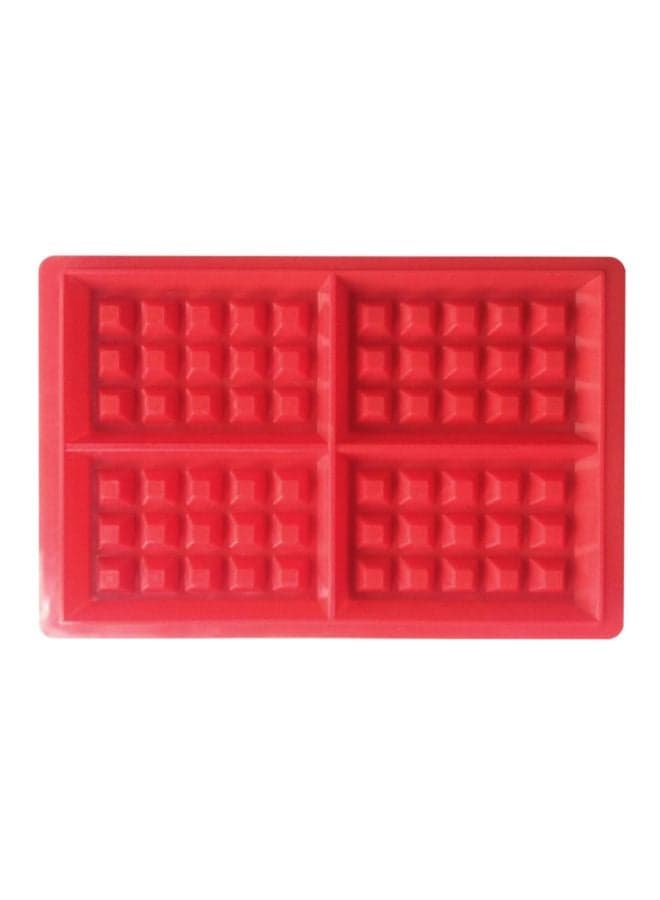 Silicone Waffle Mould Red 29cm