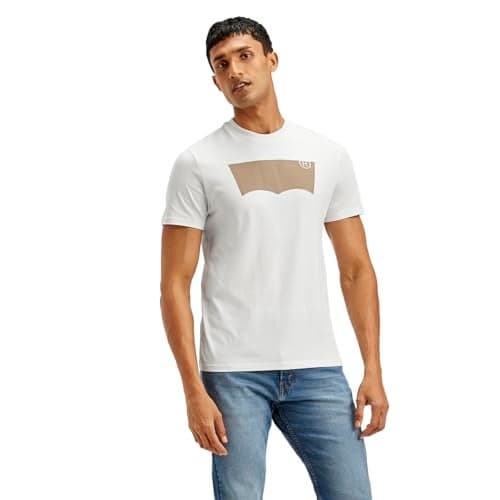 Levi's Men's Brand Logo Slim Fit T-Shirt White