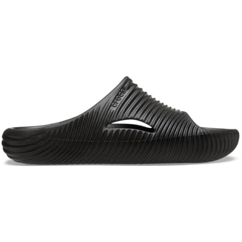 Crocs Unisex Mellow Recovery Slides Sandal, Black Tide, 13 Women/11 Men