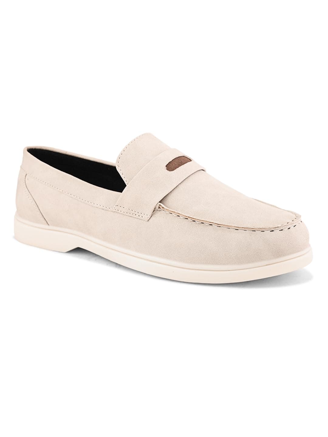 Prolific Men's Slip-On Super Cushioned Loafer Shoes Off White