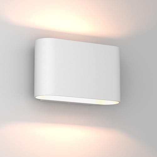 Aipsun Modern LED Wall Sconces 1 Pack Hardwired Interior Wall Lights Indoor Aluminum Up and Down Wall Mount Light for Living Room Bedroom Hallway Corridor Warm White 3000Kwith G9 Bulbs