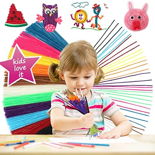 Bofoho 800pcs 800pcs Wiky Sticks Crafts Camping Essentials for Kids Toddlers Summer Travel Road Trip Car Plane Activities Perfect Handicraft Gift