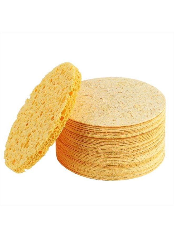Facial Sponges, Compressed Facial Sponge for Facial Cleansing Facial Deep Cleansing and Exfoliating Facial SPA Massage (40 Count)