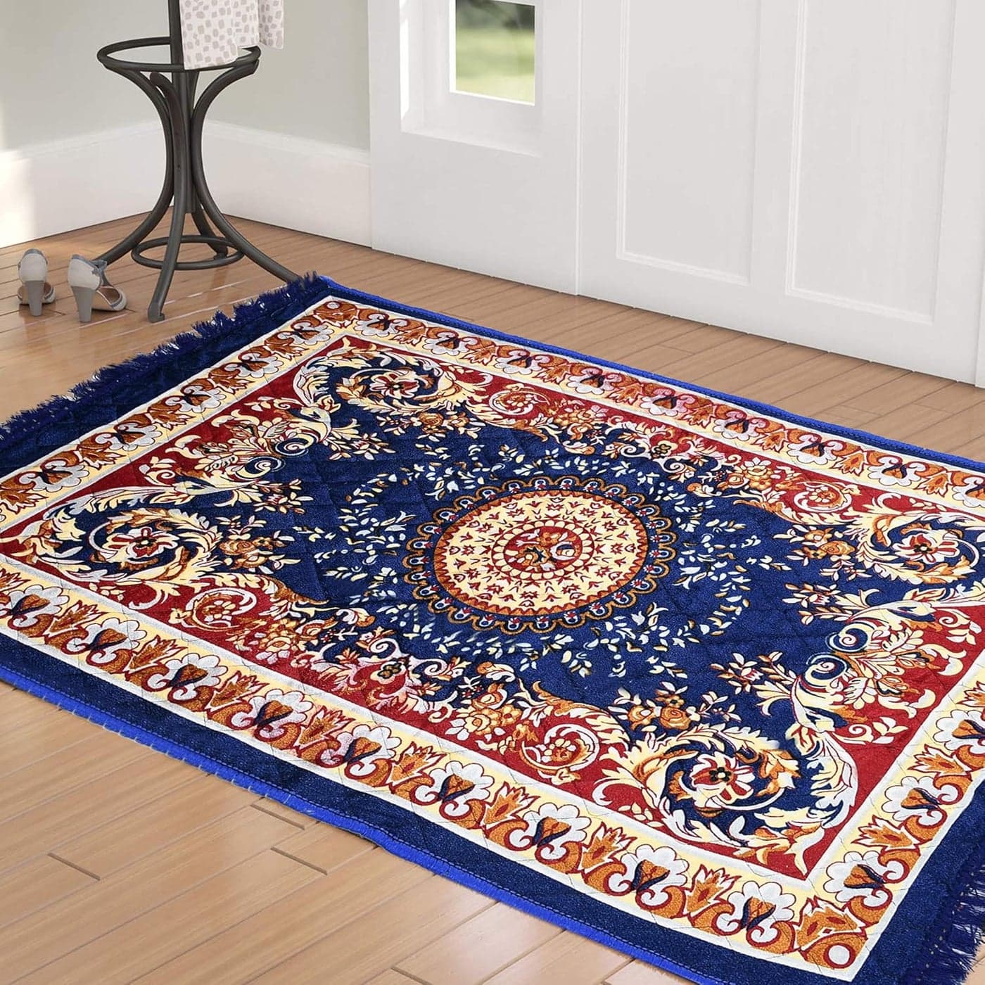 Kuber Industries Superfine Velvet Carpet Blue Standard 4 x2 Feet HS_36_KUBMART018360