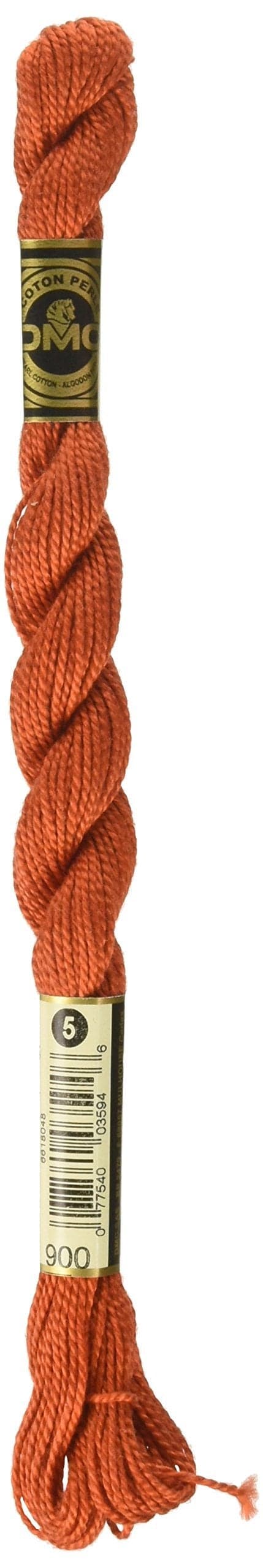 DMC 115 5900 Pearl Cotton Thread Dark Burnt Orange Size 5