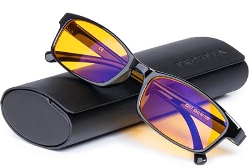 Prospek Blue Light Blocking Glasses, ELITE for Women and Men, Anti Glare Amber Lens, 99% Blue Light Blockers High Optical Quality Lenses (No Diopters)