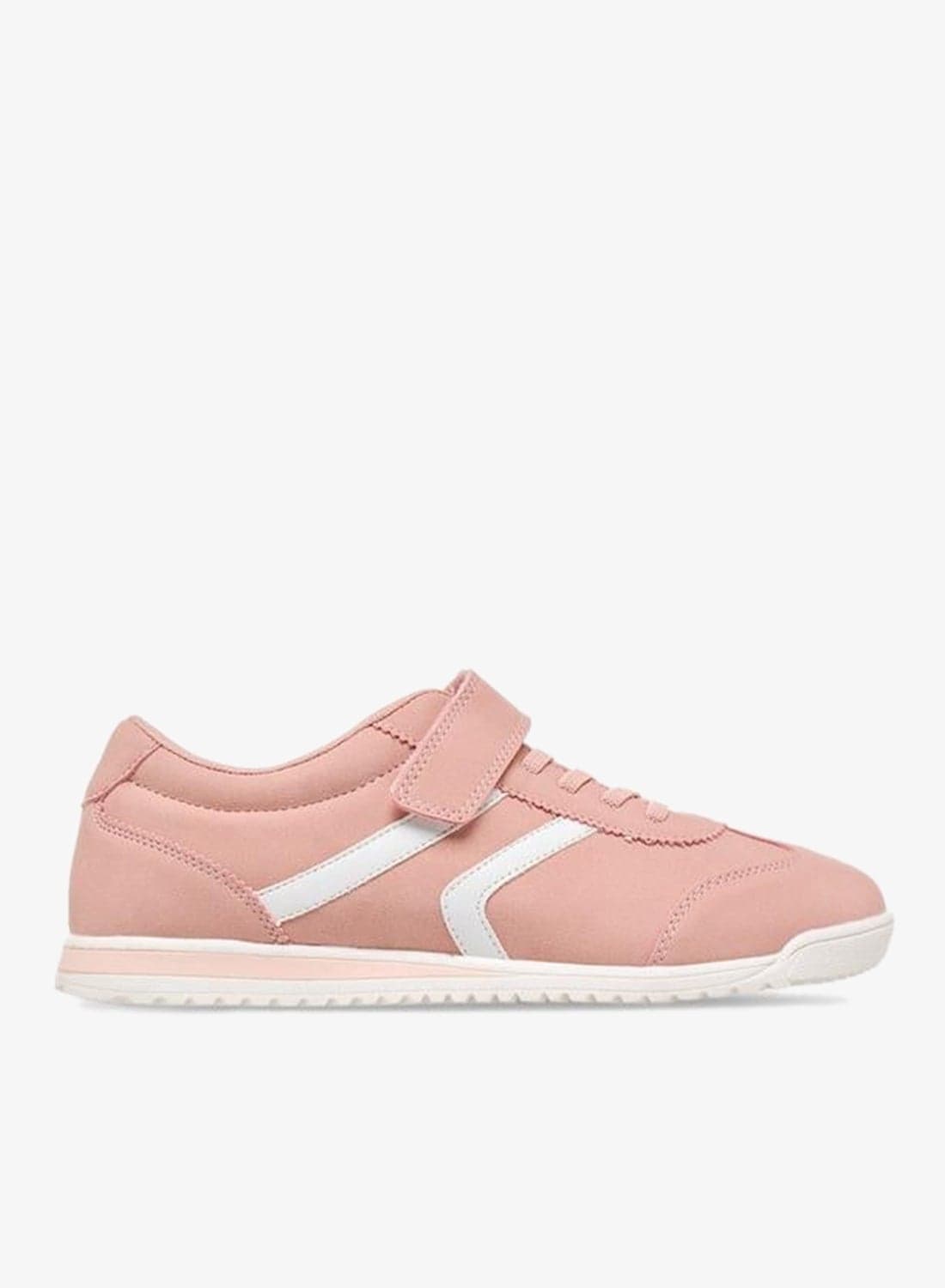 Girls Hook & Loop Ankle School Sneakers