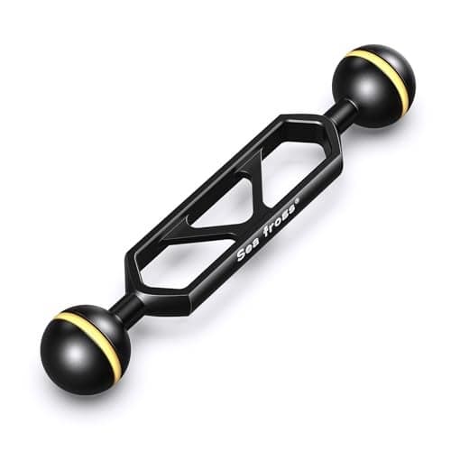 Sea frogs Double Ball Arm 5.0" Essential Underwater Photography Gear Lighting System Aluminum Alloy Diving Equipment Accessory Lightweight Arms AM-16