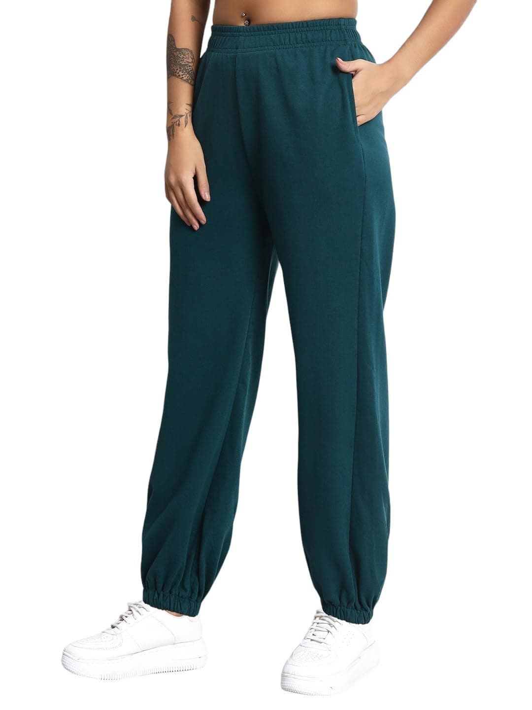 Q - RIOUS Women's Jogger Style Trouser (Teal_30)
