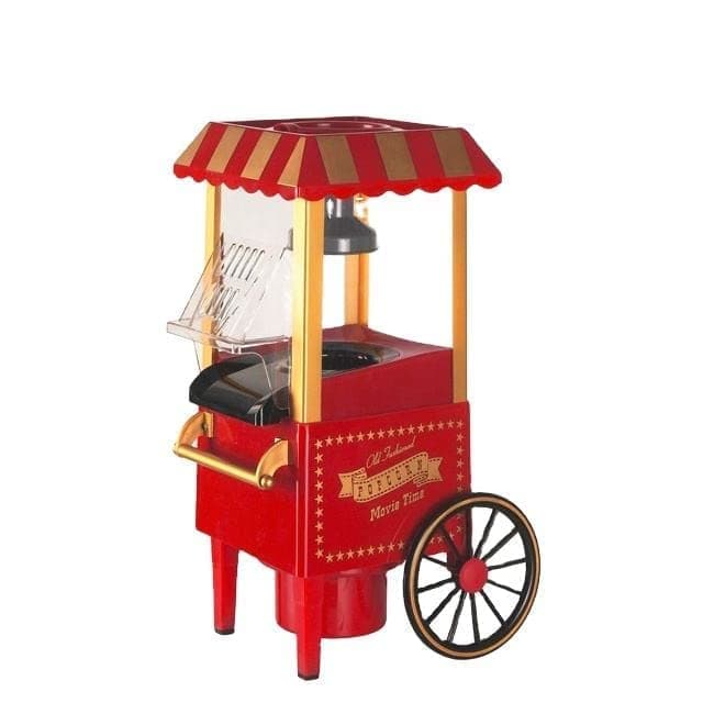 Foliam Popcorn Machine DIY Vintage Retro Electric Hot Air Popcorn Machine Family Party Tools Childrens Gifts