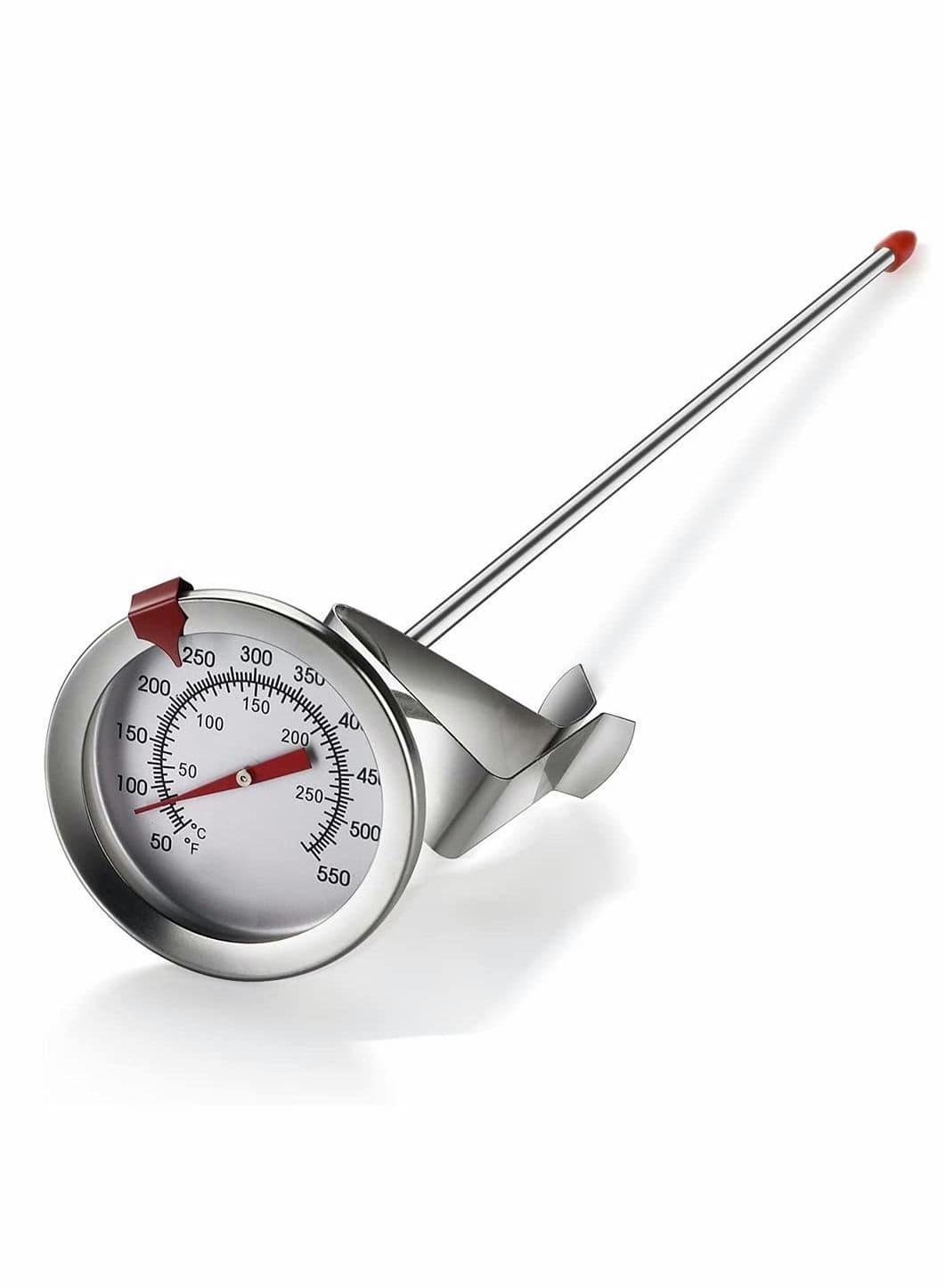 Deep Fry Thermometer with Instant Read, Dial Thermometer, 12 Inch Stainless Steel Stem Meat Cooking Best for Turkey BBQ, Tall pots, Beef, Lamb, Meat, Food