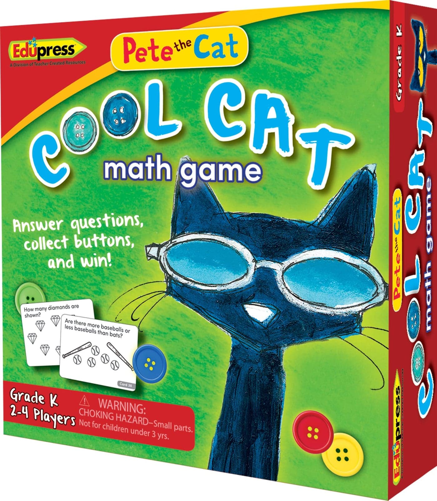 Edupress Pete the Cat Cool Cat Math Game Grade K EP63530