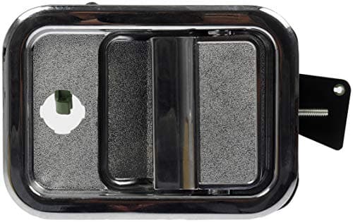 Dorman 760-5202 Front Driver Side Exterior Door Handle Compatible with Select Freightliner Models, Chrome (Black Hardware)