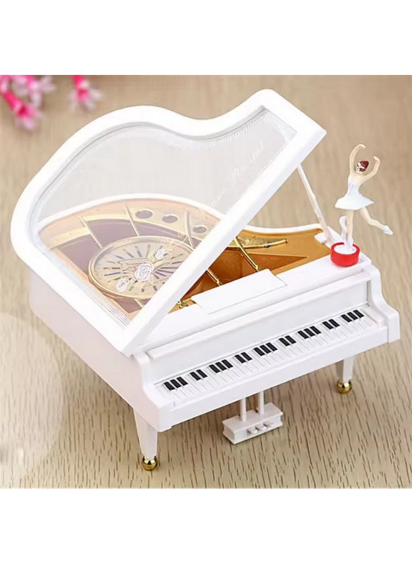 Dancing Ballerina Elegant Music Box Romantic Classic Piano Musical Box Exquisite Creative Eco-friendly for Birthday Wedding Gift
