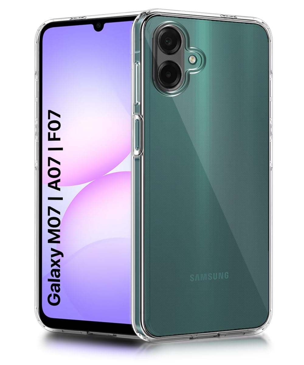 WOW IMAGINE Transparent Back Cover Case for Samsung Galaxy M17e 5G | F70e 5G | M07 | F07 | A07 | A07 5G | Full Device & Camera Protection Shockproof TPU Silicone Back Case Cover – Transparent