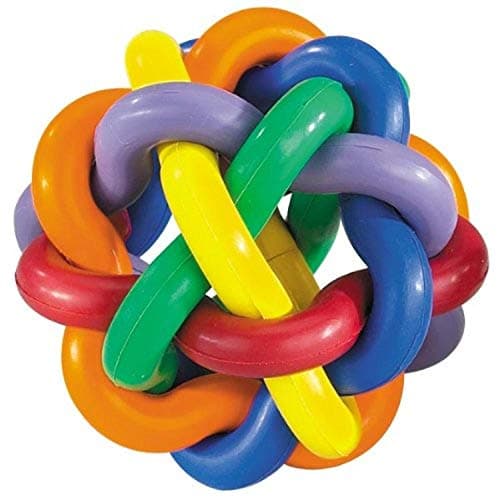 Multi Pet Nobbly Wobbly Dog Rubber BallMedium for Small breeds