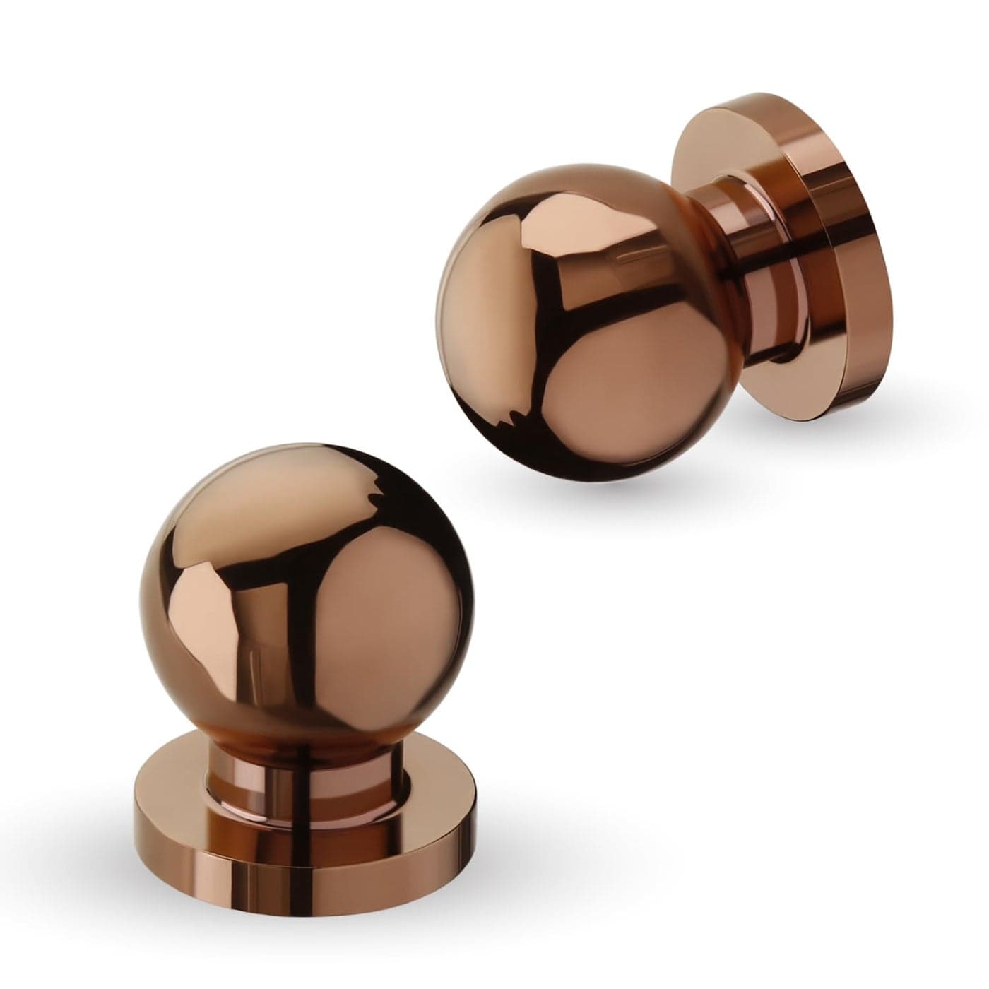 LAPO 9 Pack Heavy Duty Cabinet Knobs Drawer Pulls Knobs for Dresser Drawers Kitchen Knobs KB2001 PVD Rose Gold Finish Pack of 9