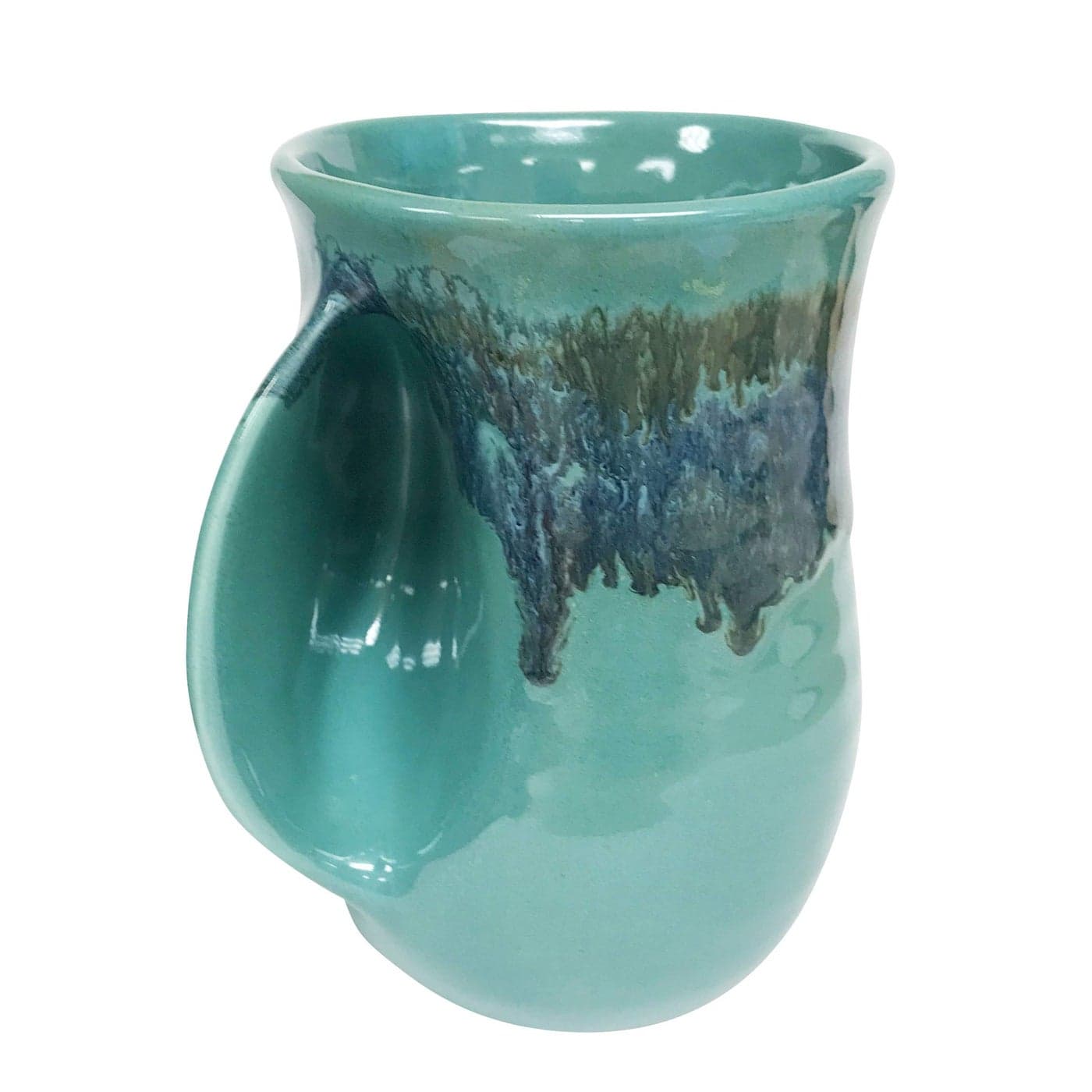 Clay in Motion Handwarmer Mug Left Hand Raging Rapid