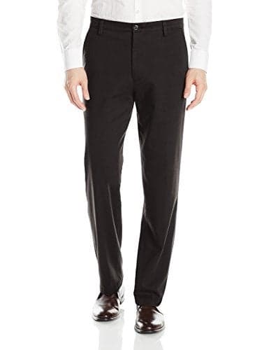Dockers Men's Classic Fit Easy Khaki Pants (Standard and Big & Tall), Black, 44W x 30L