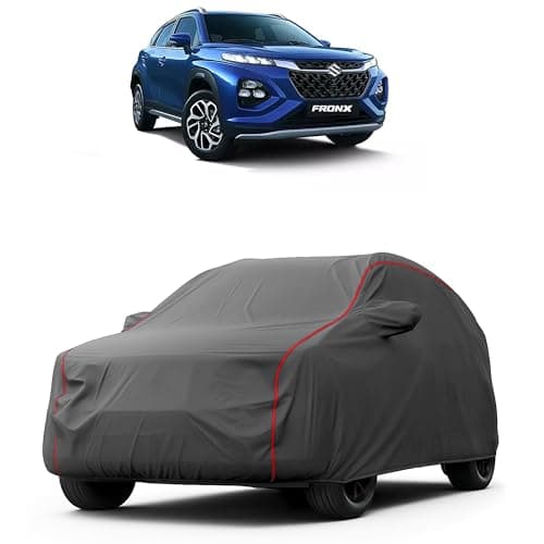 MADAFIYA Heavy-Duty Car Cover for Compatible with Maruti Fronx (2023 to 2025 All Models) Deluxe Car Protection Cover – Waterproof & UV-Resistant All-Season Exterior Protection