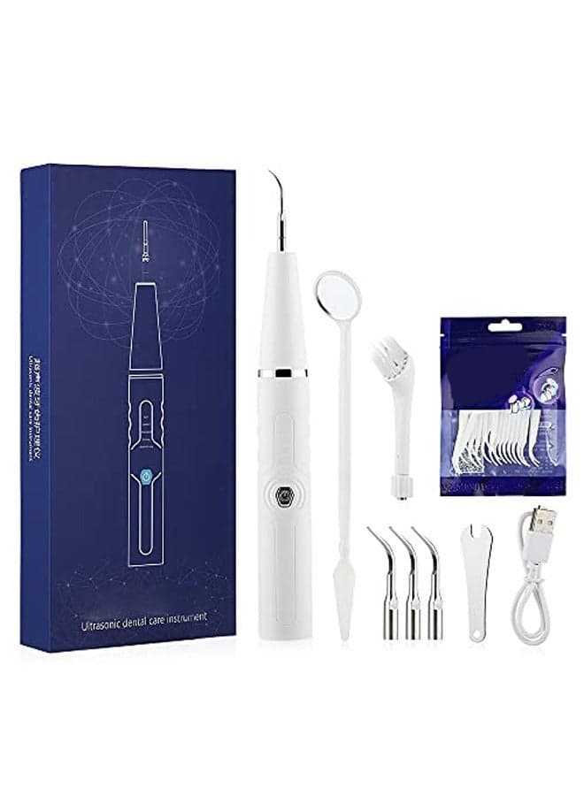 Plaque Remover for Teeth Ultrasonic Tooth Cleaner Tartar Remover for Teeth Dental Calculus Remover Rechargeable Teeth Cleaning kit for Adult and Kids