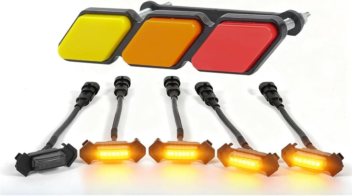 BreTrewri Upgrade 5pcs LED Grill Lights for Toyota Tacoma 2015-2023 TRD Pro