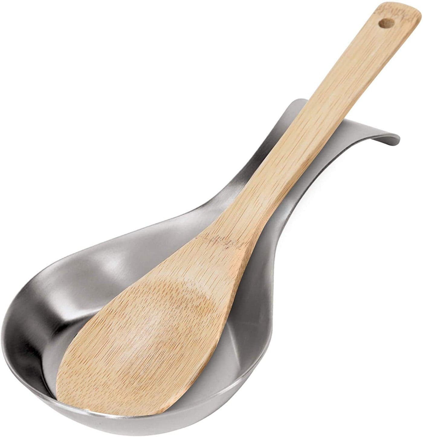 Coco Kitchen Spoon Rest, Ladle Holder, Stainless Steel Spoon Rest Holder, Spoon Holder for Kitchen Platform and Dining Table, for Holding Messy Spoon While Cooking, Dishwasher Safe.