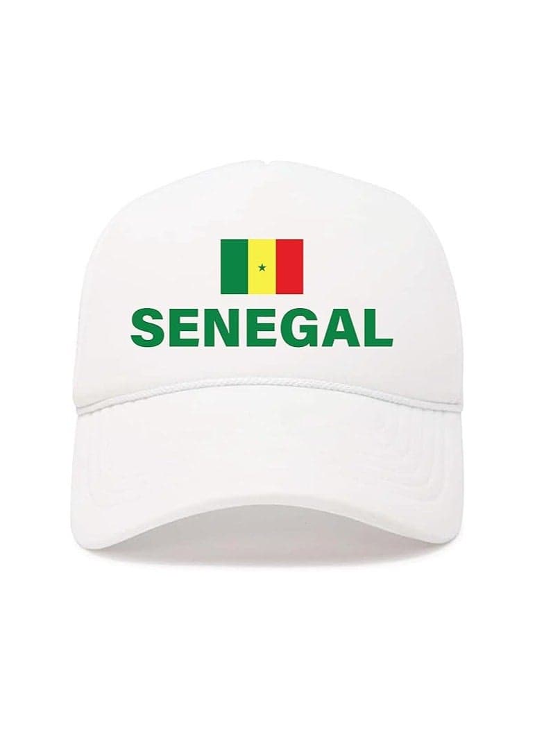 Senegal Sports Cap With Adjustment Plastic Snap Closure For Men And Women