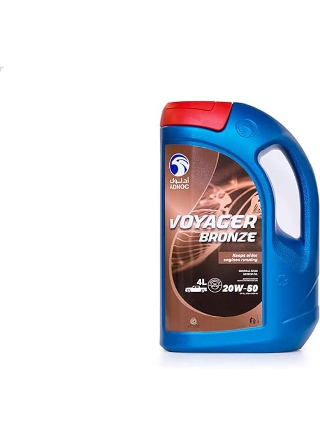 VOYAGER BRONZE 20W/50 SL ENGINE OIL 4LTR, 20W50 SL