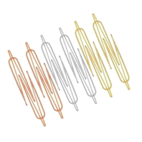 VAMA FASHIONS Clip on Sarees Pleats Pin Brooch Coat Dress Gown Shawl Bridal Safety Saree Pins for Women - 21 Sareepin (Fancy Safety Saree pins)