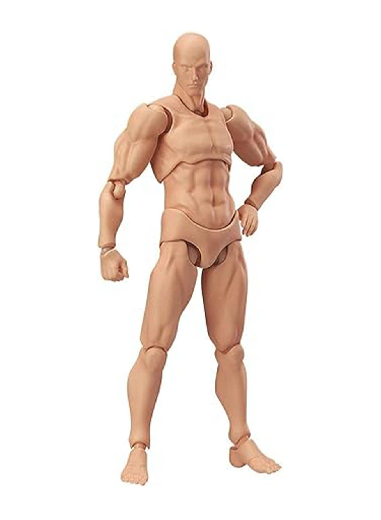 Male Action Figure (Flesh-Colored Version)Used As A Model For Illustrations Or Comics. DIY Is Available.