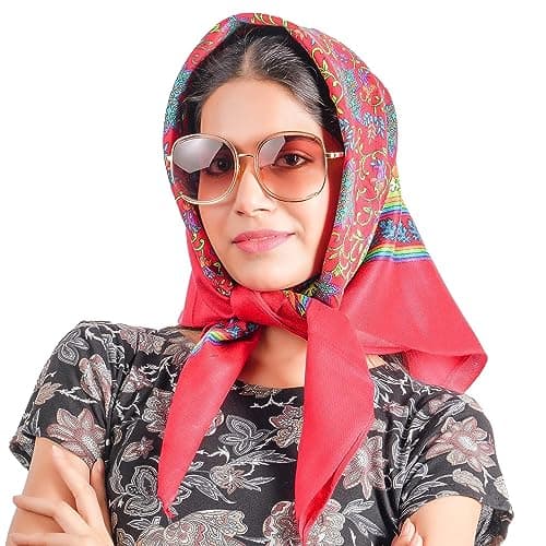 KETKAR Wool Women's Cold Weather Scarves & Wraps Scarf_Pack Of 1,Red, For Female