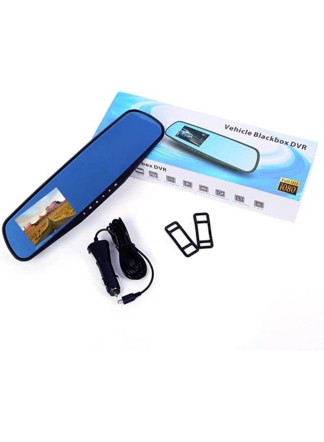 NORMELLE Car DVR Dash Camera Rearview Mirror – 170° Wide Angle Front & Rear Dual Lens Dash Cam | HD Driving Video Recorder with Night Vision, Parking Monitor & Motion Detection | Mirror Dash Cam for Cars