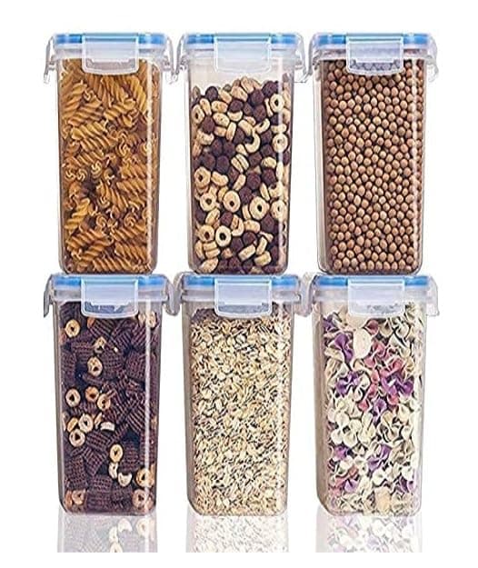 ENTITY Airtight Plastic Food Storage Containers, Long time Storage box for Kitchen, Fridge Storage BPA Free, Stackable Container (1500ml, Pack of 10)
