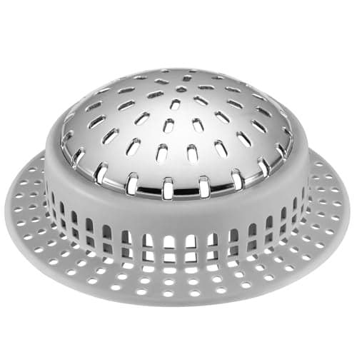 Aluvor Shower Drain Hair Catcher, Shower Drain Cover, Bathtub Drain Hair Catcher for Pop-Up & Regular Drains