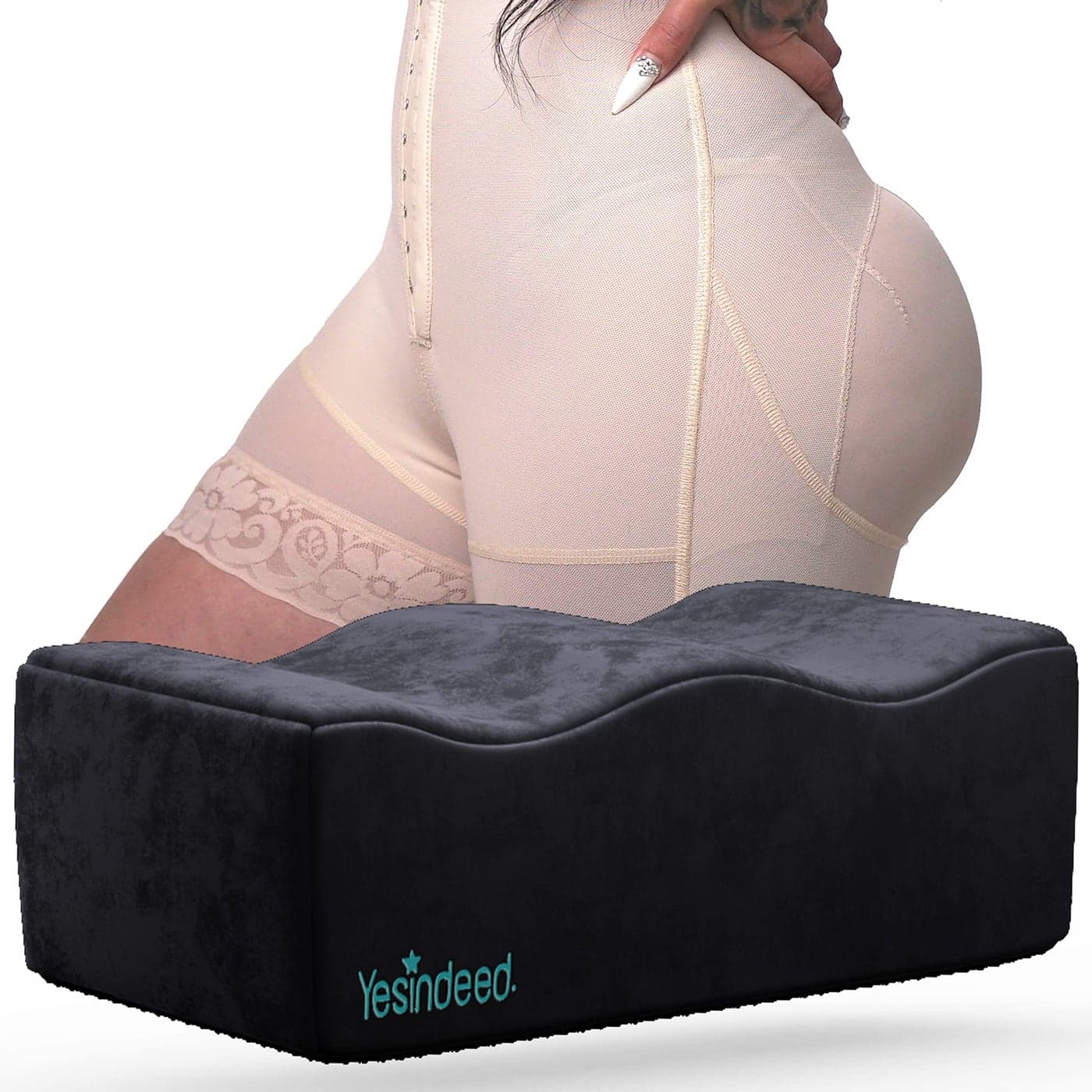 YESINDEED The Original Brazilian Butt Lift Pillow Dr Approved for Post Surgery Recovery Seat BBL Foam Pillow Cover Bag Firm Support Cushion Butt Support Technology