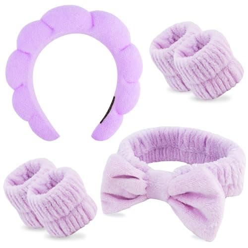 Chanaco Makeup Skincare Face Wash Headband Wrist Towels Spa Headband Teen Girl Gifts Hair Accessories for Women Girls