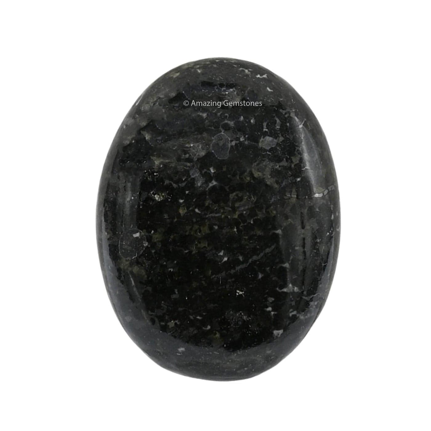 Nuummite Crystals and Healing Stones Large Palm Stone Crystals Piedra Crystal for Good Luck Balanced Positive Energy Meditation Unique Stocking Stuffers and Birthday Gifts for Women Men