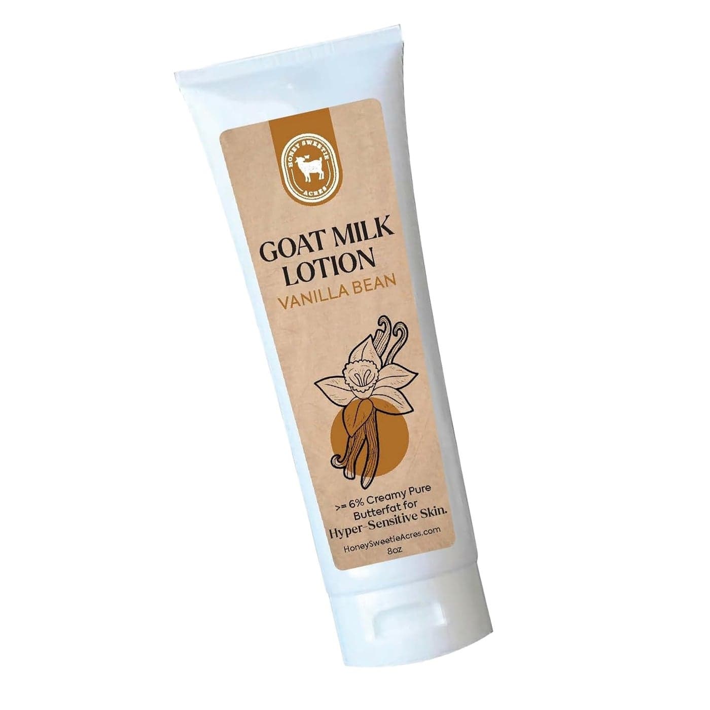 Honey Sweetie Acres Fresh Off The Goat AllNatural Goat Milk Body Lotion is a crueltyfree handmade lotion that hydrates and moisturizes Made in the USA 8 Oz Vanilla