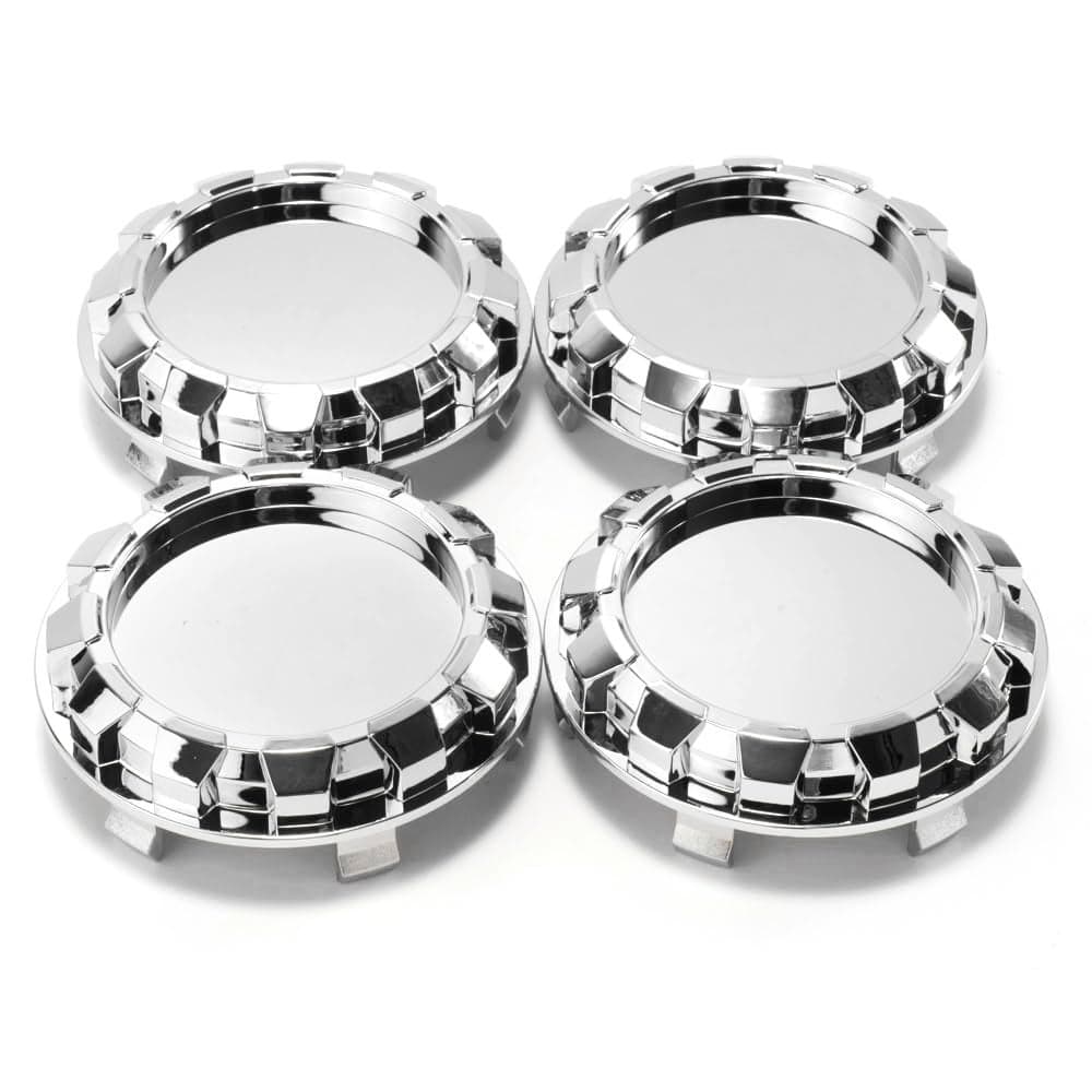RTRHINOTUNING 83mm327in76mm299in Wheel Center Hub Caps for 20072013 Avalanche Silverado Tahoe 88963143 9595891 4 PCS Rim Caps Chrome