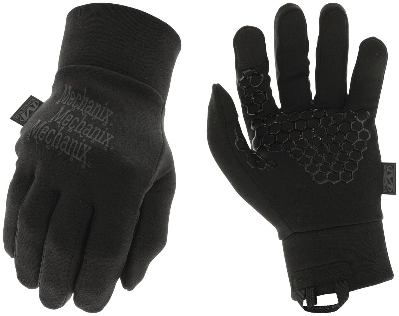 Mechanix Wear ColdWork Base Layer Winter Work Gloves SoftShell MicroFleece Glove Liner Secure Grip Touchscreen Compatible Machine Washable Large Covert Black