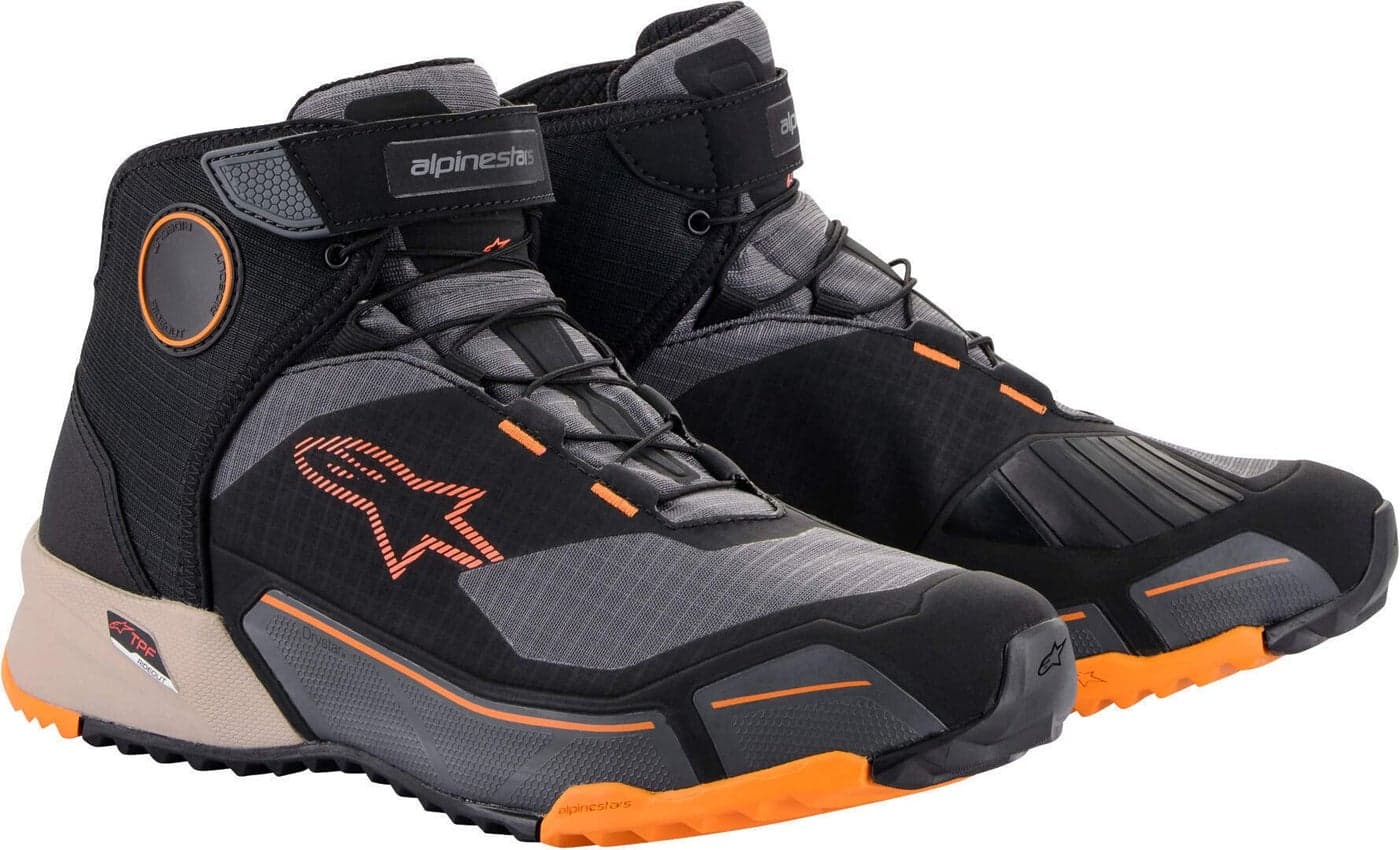 Alpinestars CRX Drystar Riding Shoes CECertified Waterproof Motorcycle Footwear 8 BlackLight BrownOrange