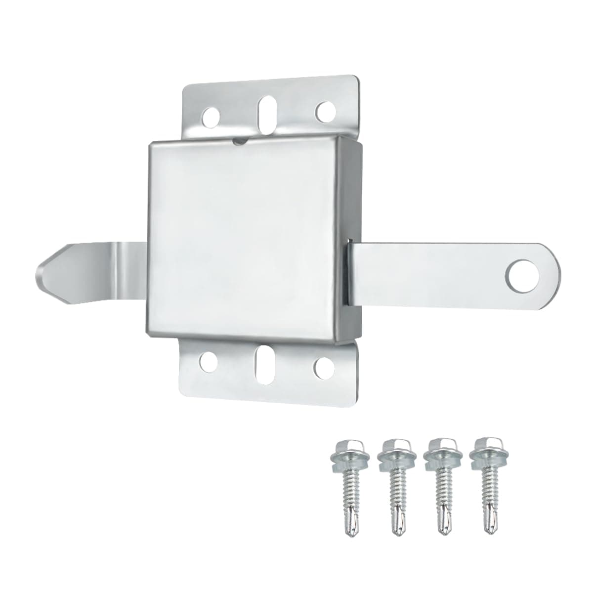 QZATTCAEN Garage Door Side Lock Inside Deadlock for Most Garage Door Galvanized Steel 1pack