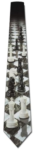 Three Rooker Chess Ties Chess Perspective Neckties Game Tie Mens Necktie