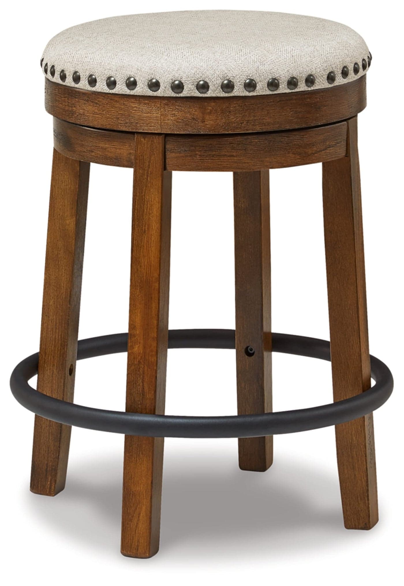 Signature Design by Ashley Valebeck 24 Counter Height Upholstered Swivel Stool Brown Black