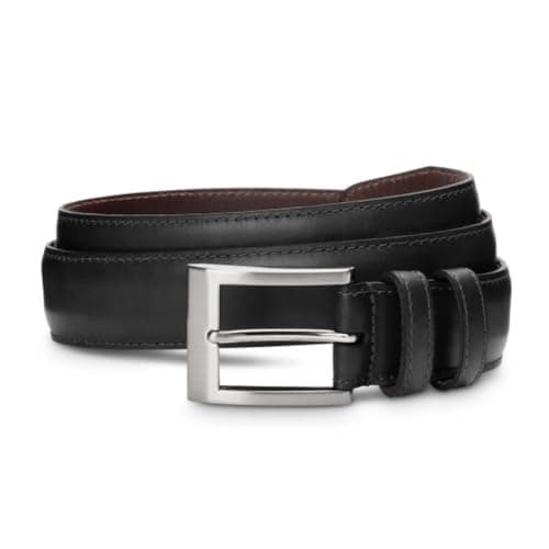 Allen Edmonds Men's Wide Basic Dress Belt, Black, 58 Large/Standard