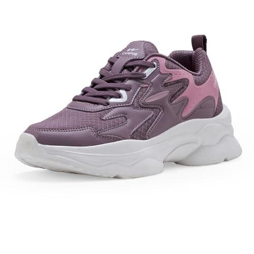 Campus Women's Twirl Sneakers Mauve/L.Pink - 6UK/India