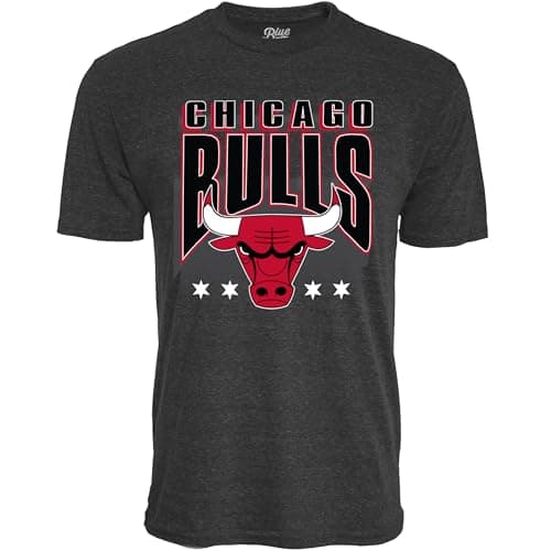 Chicago Bulls NBA Officially Licensed Tri-Blend T-Shirt Starters Black, XX-Large