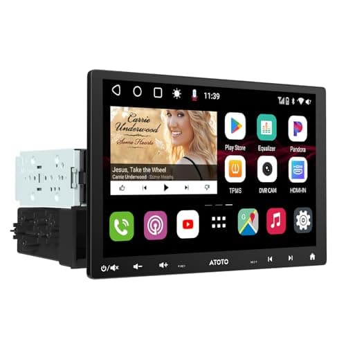 ATOTO S8 MS 10" Android Double-DIN & Single-DIN Car Stereo, QLED Floating Screen, 4G LTE/Wi-Fi, Dual Cam Recording, Wireless CarPlay & Android Auto, Dual Bluetooth, GPS Track, 36EQ, DSP