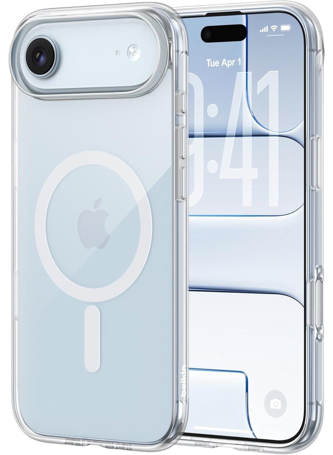Belkin SheerForce Clear MagSafe Compatible iPhone Air Case with Slim Design & Anti-Scratch Treated Coating - Magnetic, Transparent, & Shockproof Protective iPhone Case - Clear clear